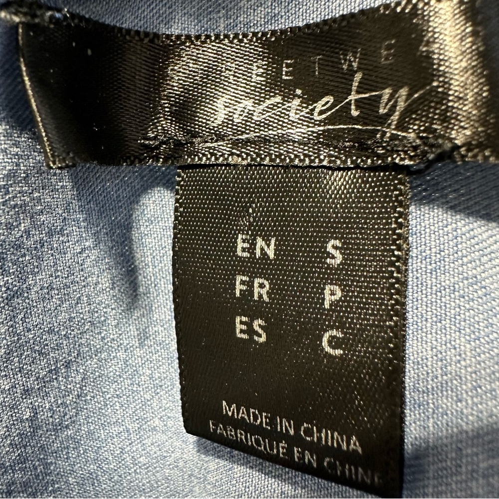 Y2K STREETWEAR SOCIETY Chambray Tencel Soft Grunge Indie Denim Y2K Inspired - Picture 3 of 5